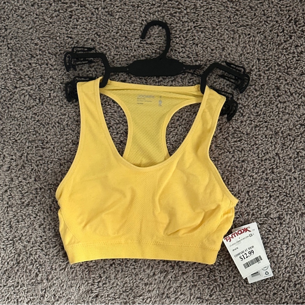 Yellow Sports Bra